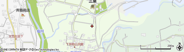 山梨県北杜市明野町下神取周辺の地図