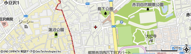 東京都北区赤羽西6丁目11周辺の地図