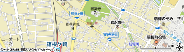 箱根ヶ崎周辺の地図