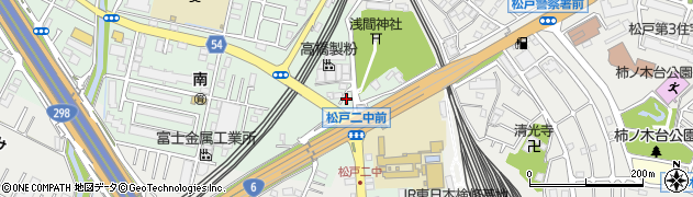 千葉県松戸市小山593周辺の地図