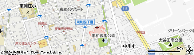 東和病院周辺の地図