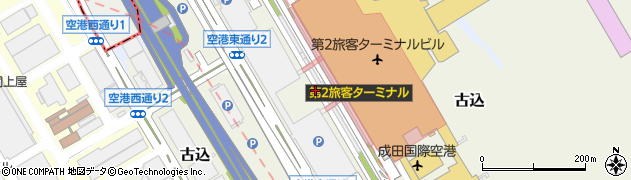 成田国際空港（成田空港）第２ターミナル国際線到着口周辺の地図