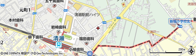 株式会社ひばりクリーニング　清瀬北口店周辺の地図