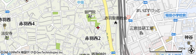 東京都北区赤羽西2丁目18-4周辺の地図