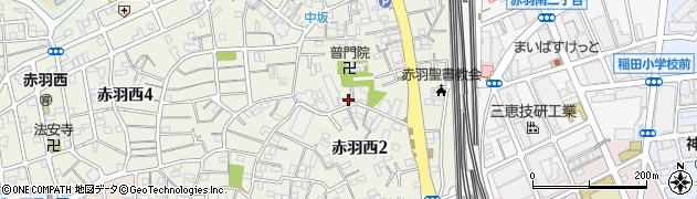 東京都北区赤羽西2丁目14-3周辺の地図