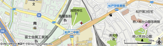 千葉県松戸市小山670周辺の地図