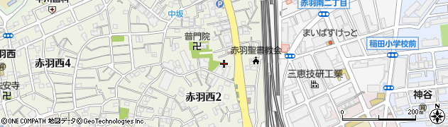 東京都北区赤羽西2丁目18周辺の地図