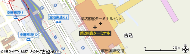 ＪＲＥＡＳＴＴｒａｖｅｌＳｅｒｖｉｃｅＣｅｎｔｅｒ成田空港第２ターミナル周辺の地図