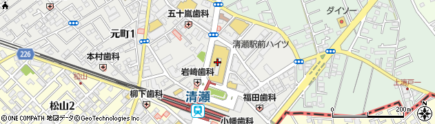 清瀬市立駅前図書館周辺の地図