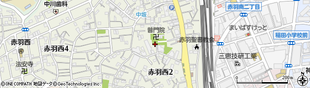 東京都北区赤羽西2丁目14周辺の地図