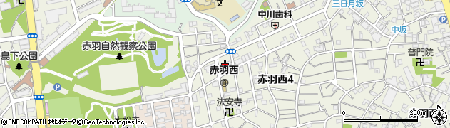 東京都北区赤羽西4丁目41周辺の地図