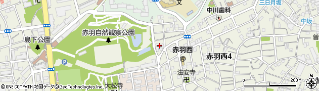 東京都北区赤羽西4丁目50周辺の地図