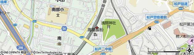 千葉県松戸市小山579周辺の地図