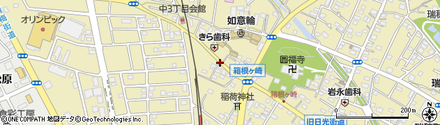 箱根ヶ崎三周辺の地図