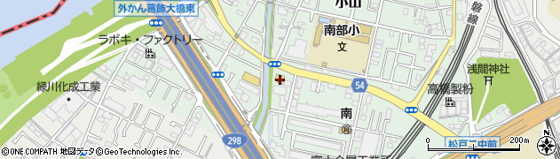 千葉県松戸市小山495周辺の地図