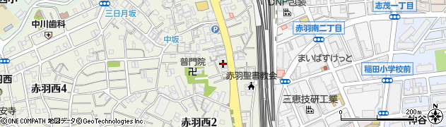 東京都北区赤羽西2丁目17周辺の地図