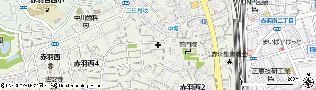 東京都北区赤羽西4丁目2-13周辺の地図