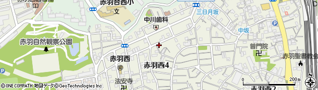 東京都北区赤羽西4丁目21-13周辺の地図