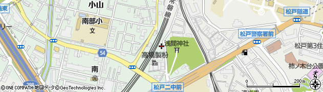 千葉県松戸市小山576周辺の地図