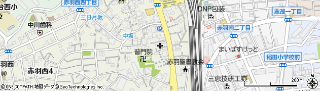 東京都北区赤羽西2丁目16周辺の地図