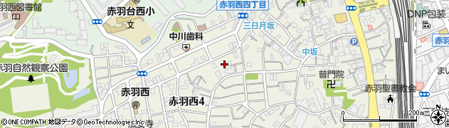 東京都北区赤羽西4丁目21-20周辺の地図