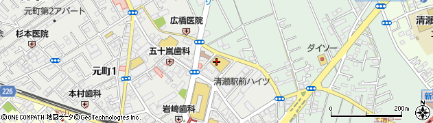サカガミ　清瀬店周辺の地図