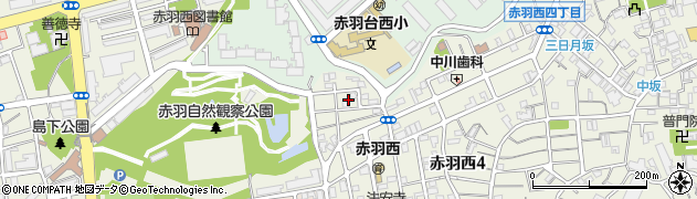 東京都北区赤羽西4丁目52周辺の地図