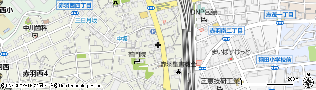 東京都北区赤羽西2丁目16-11周辺の地図