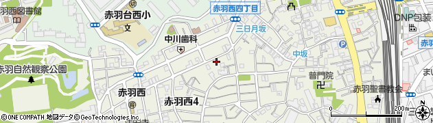 東京都北区赤羽西4丁目21-19周辺の地図