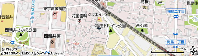 東京都足立区西新井栄町1丁目7周辺の地図