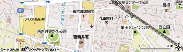 東京都足立区西新井栄町1丁目17-20周辺の地図