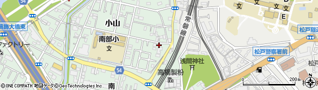 千葉県松戸市小山133周辺の地図