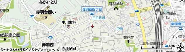 東京都北区赤羽西4丁目4-2周辺の地図