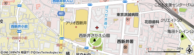 東京都足立区西新井栄町1丁目19周辺の地図
