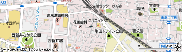 東京都足立区西新井栄町1丁目11-23周辺の地図