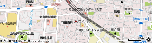 東京都足立区西新井栄町1丁目11-21周辺の地図