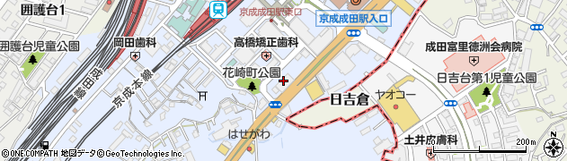 日本生命保険相互会社　成田支社周辺の地図