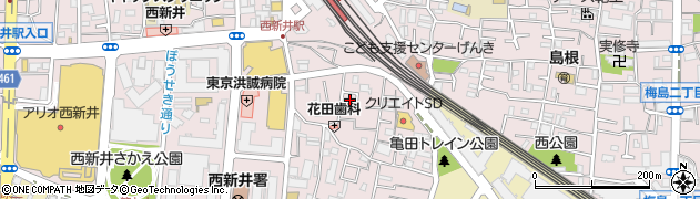 東京都足立区西新井栄町1丁目11-8周辺の地図