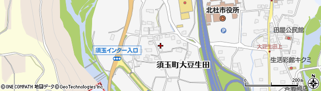 山梨県北杜市須玉町大豆生田1204周辺の地図