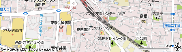 東京都足立区西新井栄町1丁目11周辺の地図