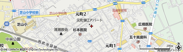 都営清瀬元町二丁目第二アパート周辺の地図
