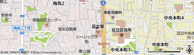 ＮＴＴ梅島ビル周辺の地図