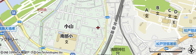 千葉県松戸市小山113周辺の地図