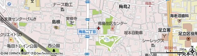 東京都足立区梅島周辺の地図