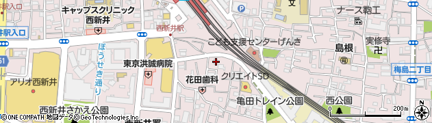 東京都足立区西新井栄町1丁目11-11周辺の地図