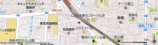 東京都足立区西新井栄町1丁目11-18周辺の地図