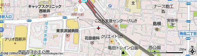 東京都足立区西新井栄町1丁目11-14周辺の地図
