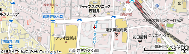 東京都足立区西新井栄町周辺の地図
