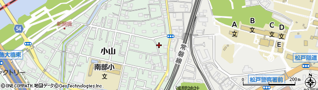 千葉県松戸市小山86周辺の地図