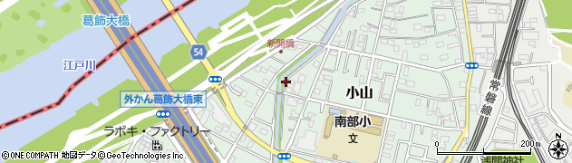 千葉県松戸市小山周辺の地図